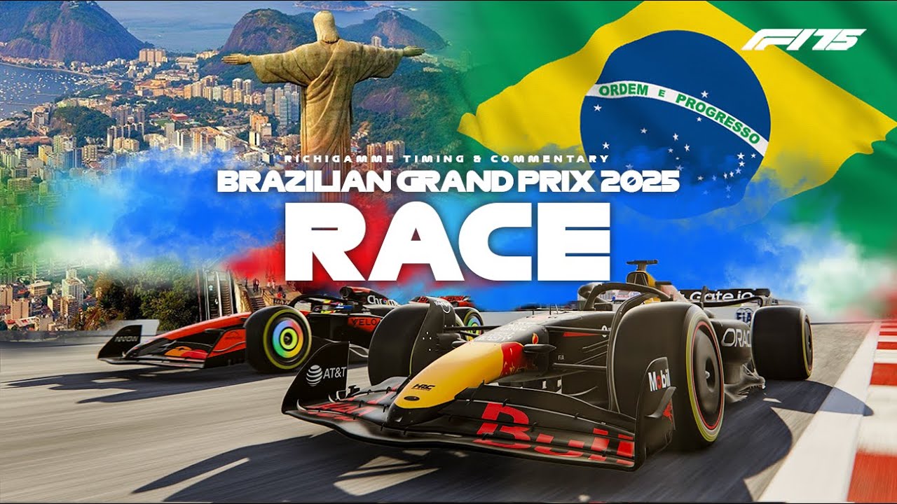 F1 LIVE RACE - INTERLAGOS - BRAZIL GP 2025 | Formula 1 Timing Commentary | F1 25 GameplayFootage