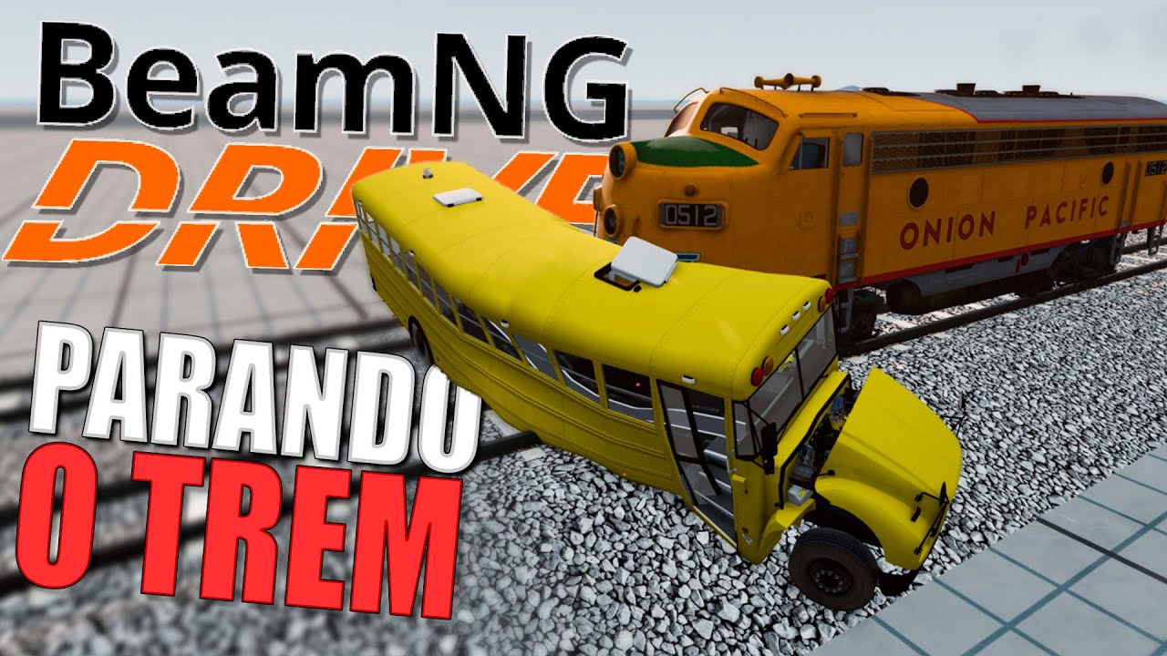 Parando o trem em alta velocidade no Beamng Drive
