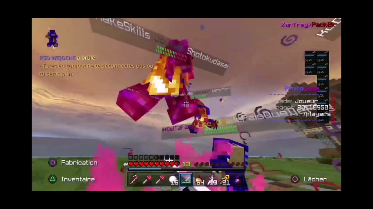 On drop winercr 2 pièces pluto mais 1 gars en elytra les recup MINECRAFT (PLUTONIUM)