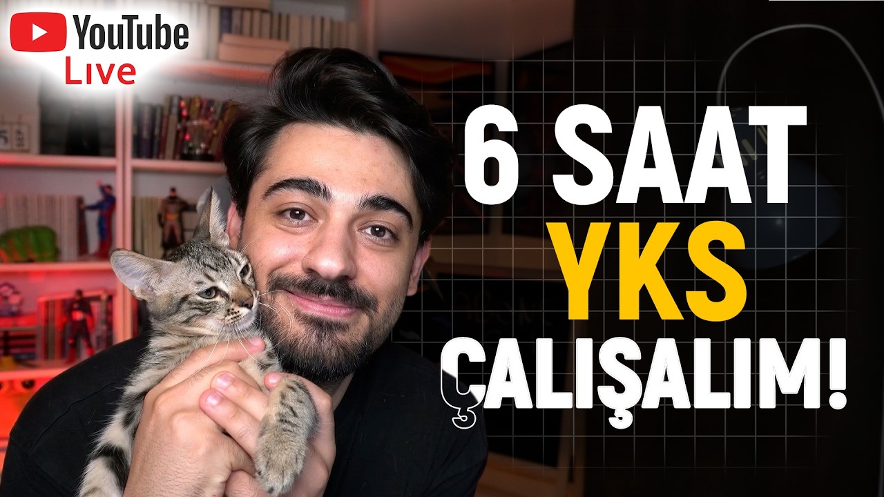 Beraber 6 Saat YKS Çalışalım! | Sınava 125 Kala Verimli Çalışalım! (20.00-02.00)