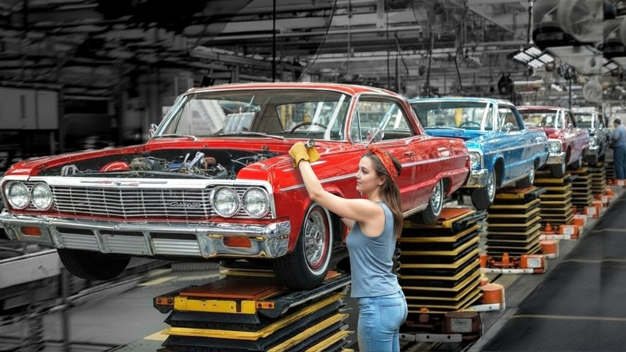 GM Factory: Producing Chevrolet Impala & Chevelle (1960s and 1970s) – Building US Chevy cars