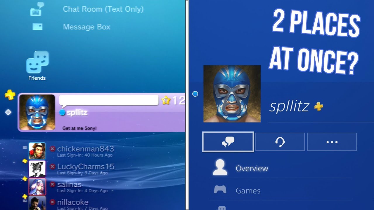What Happens when you LOGIN TO THE SAME PSN ACCOUNT AT THE SAME TIME ON PS3 AND PS4?