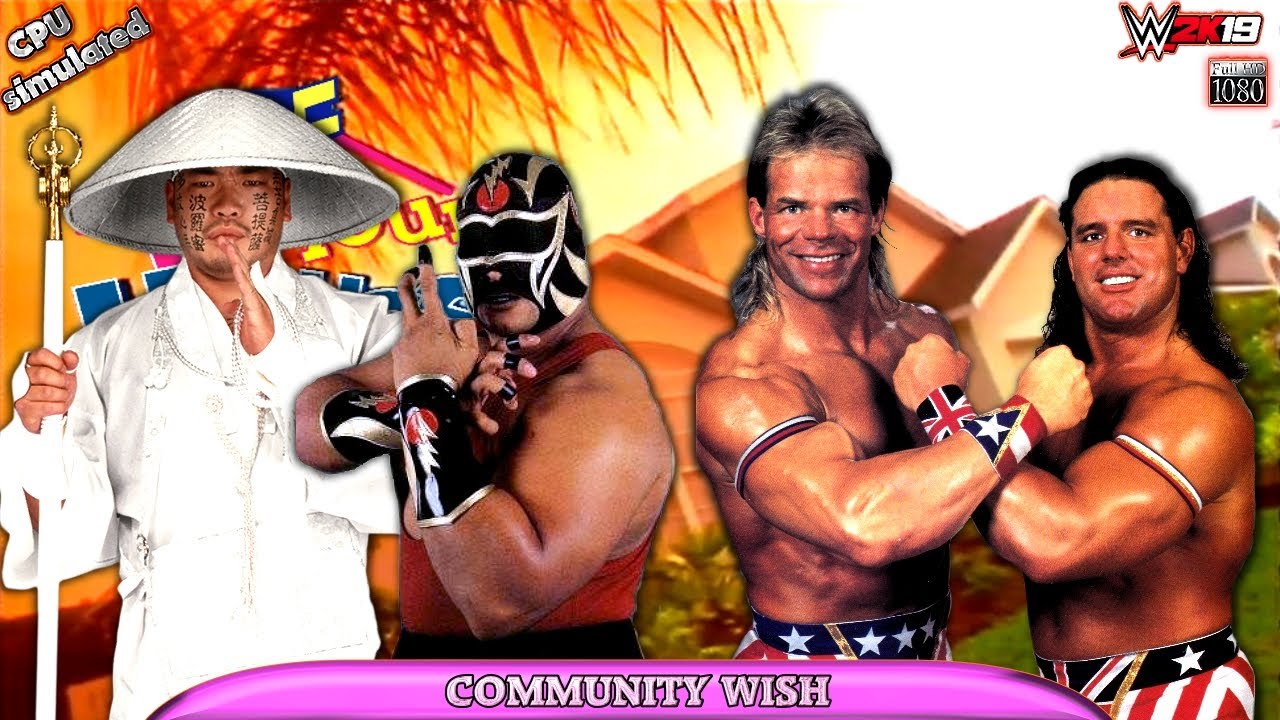 WWF | Shoguns (Hakushi & Kwang) VS. Allied Powers (Luger & Bulldog) | 2K19 Gameplay | Community Wish