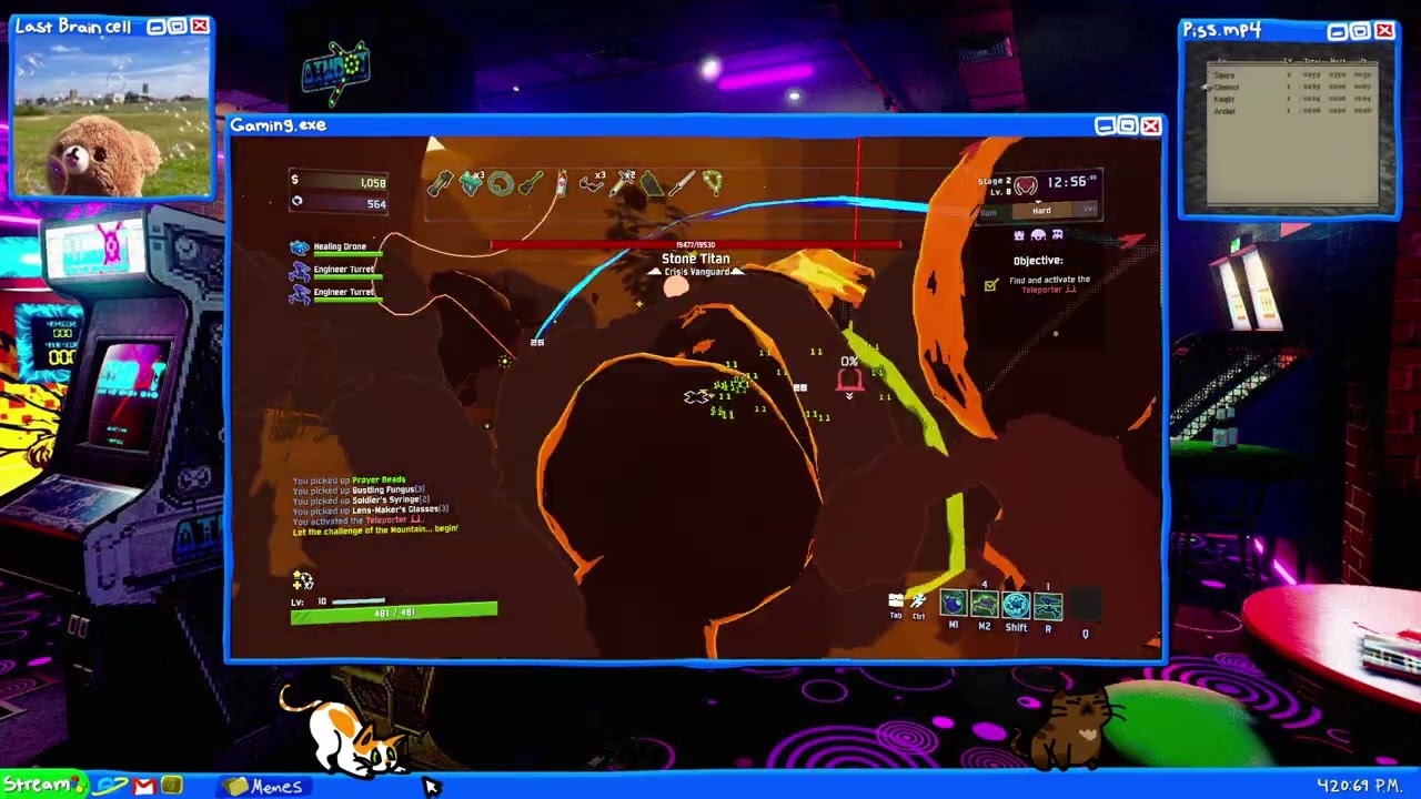 You're Fighting Sleep And Got On Risk of Rain 2