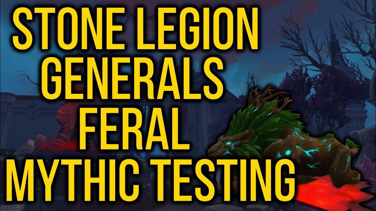 Shadowlands Beta: Mythic Raid Testing - Stone Legion Generals Feral POV