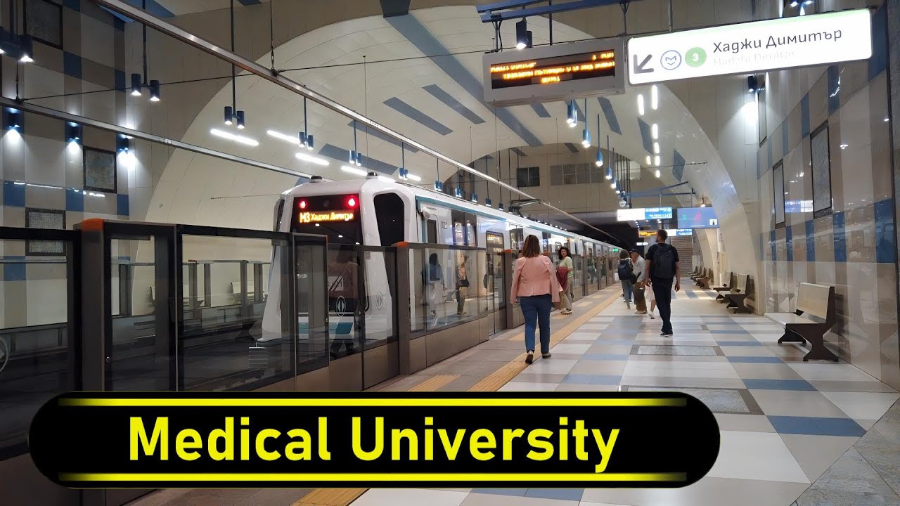 Metro Station Medical University - Sofia 🇧🇬 - Walkthrough 🚶