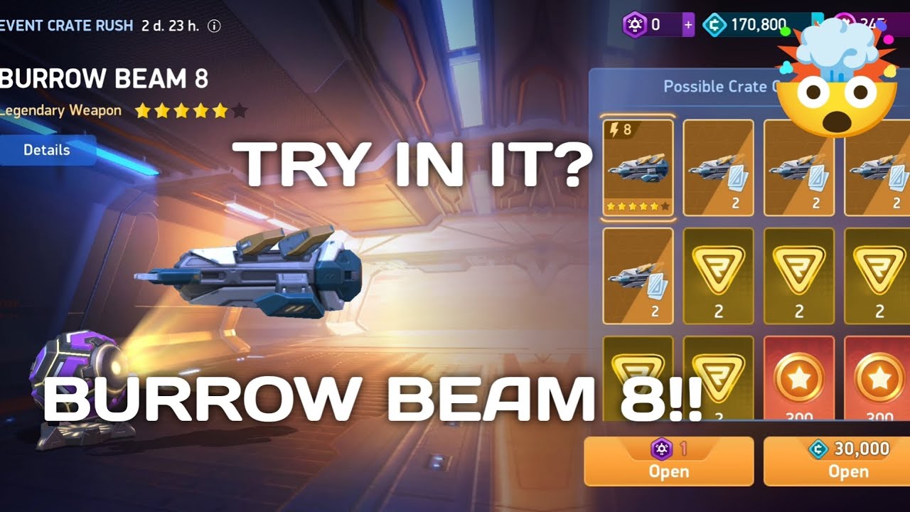 Burrow Beam 8!!! 🤯🤯 || Mech Arena || Mech Arena Gameplay || Mech Arena Promocode