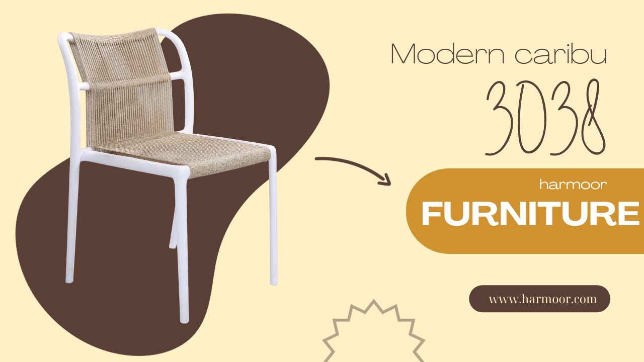 🌟 Discover Modern Retro Style with Chair Caribu 3038! 🌟