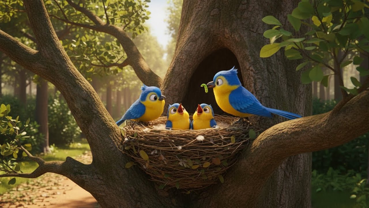 Burung Terbang Bebas 🐦 Lagu Anak Tentang Menyayangi Burung