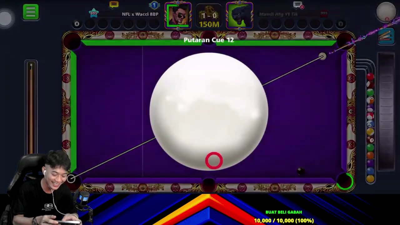 NFL x WACCI 8BP 999 VS Mahdi Afg YT 999 8BallPool TRICKSHOT & KISS SHOT In VANICE LEVEL MAX 😱😱