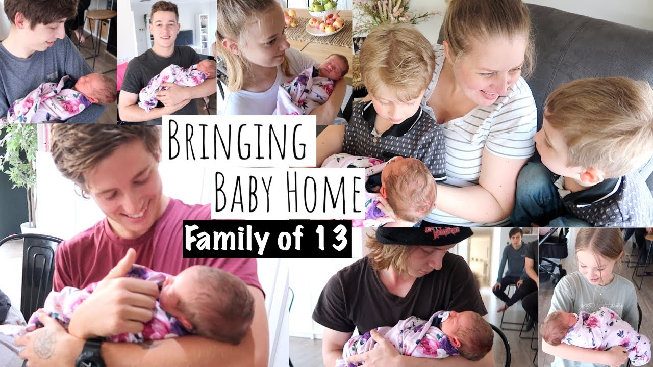 Bringing BABY HOME to Meet Her 10 Siblings | Large Family of 13 Vlog