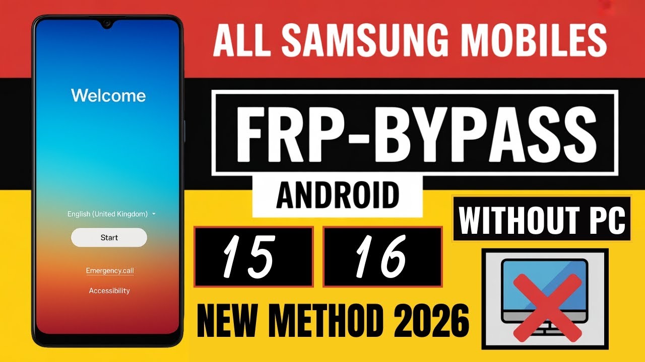 🚀 All Samsung FRP Bypass 2026 | Android 15/16 | No Tool No PC | 100% Success