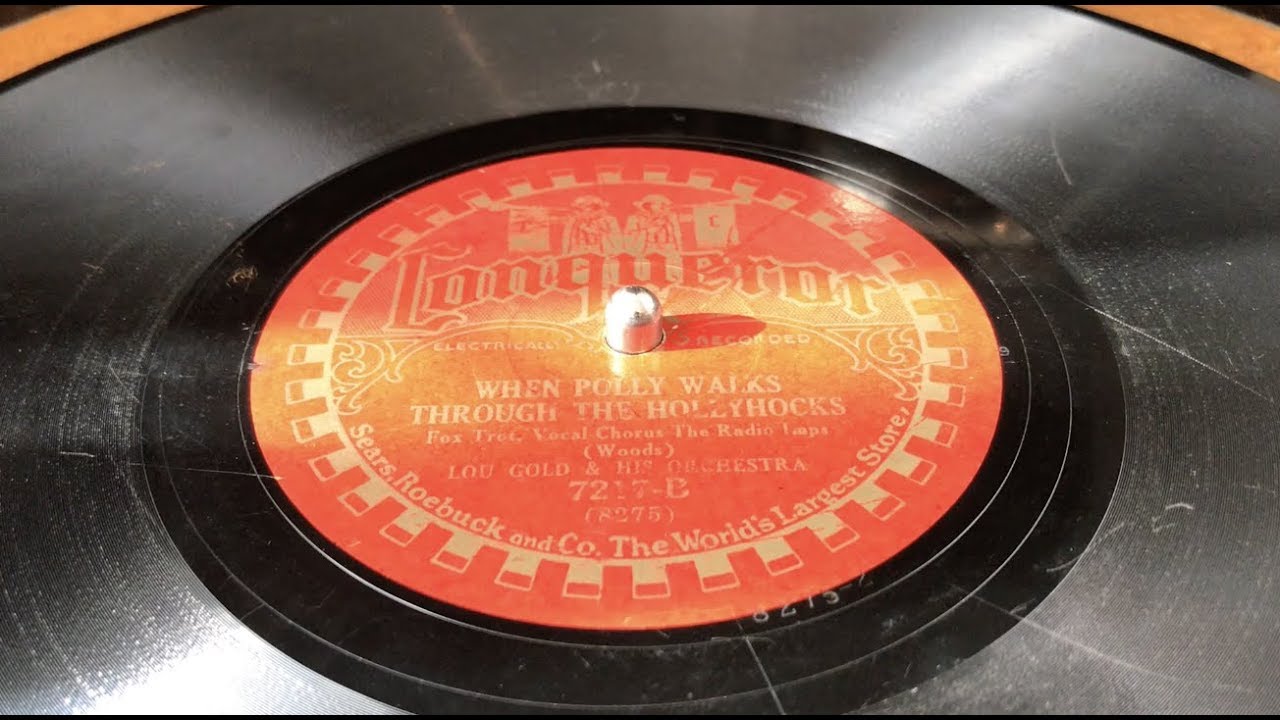 When Polly Walks Through the Hollyhocks - Lou Gold & His Orchestra (1928)