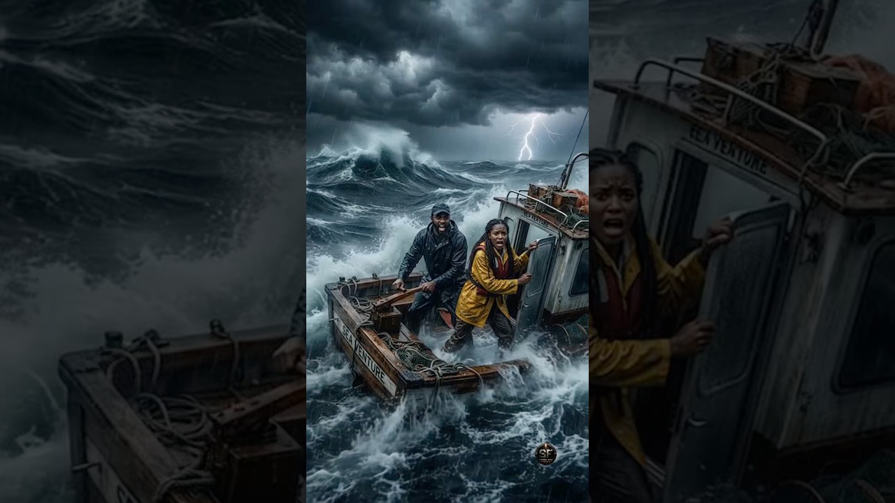 🌊 Their BOAT was destroyed in a VIOLENT STORM #survivalframe #cinematic #shorts