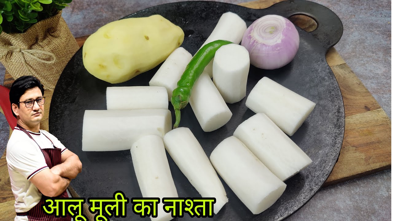सर्दियों में कच्ची मूली और कच्चे आलू से बनाए एक शानदार वाला नाश्ता | Mooli paratha | Aloo paratha