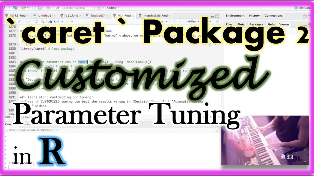 #R | Caret Package 2: Customized Parameter Tuning | #RStudio #caret #parameterTuning #tidyverse