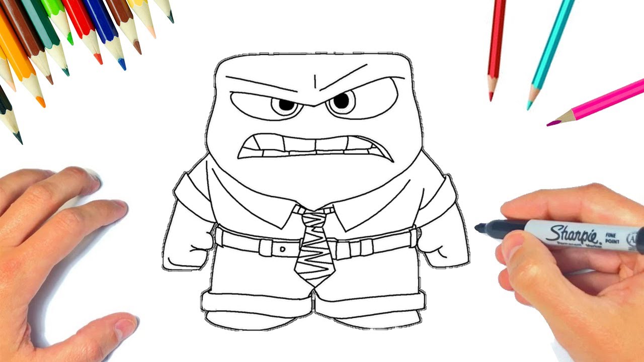 Como DIBUJAR a IRA de INTENSAMENTE 2 | FURIA | DEL REVES 2 | Dibujo FACIL Paso a Paso | Para NI&Ntilde;OS