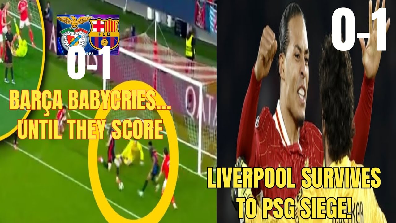 PSG 0-1 Liverpool | R.Madrid MODE | Benfica 0-1 Barça
