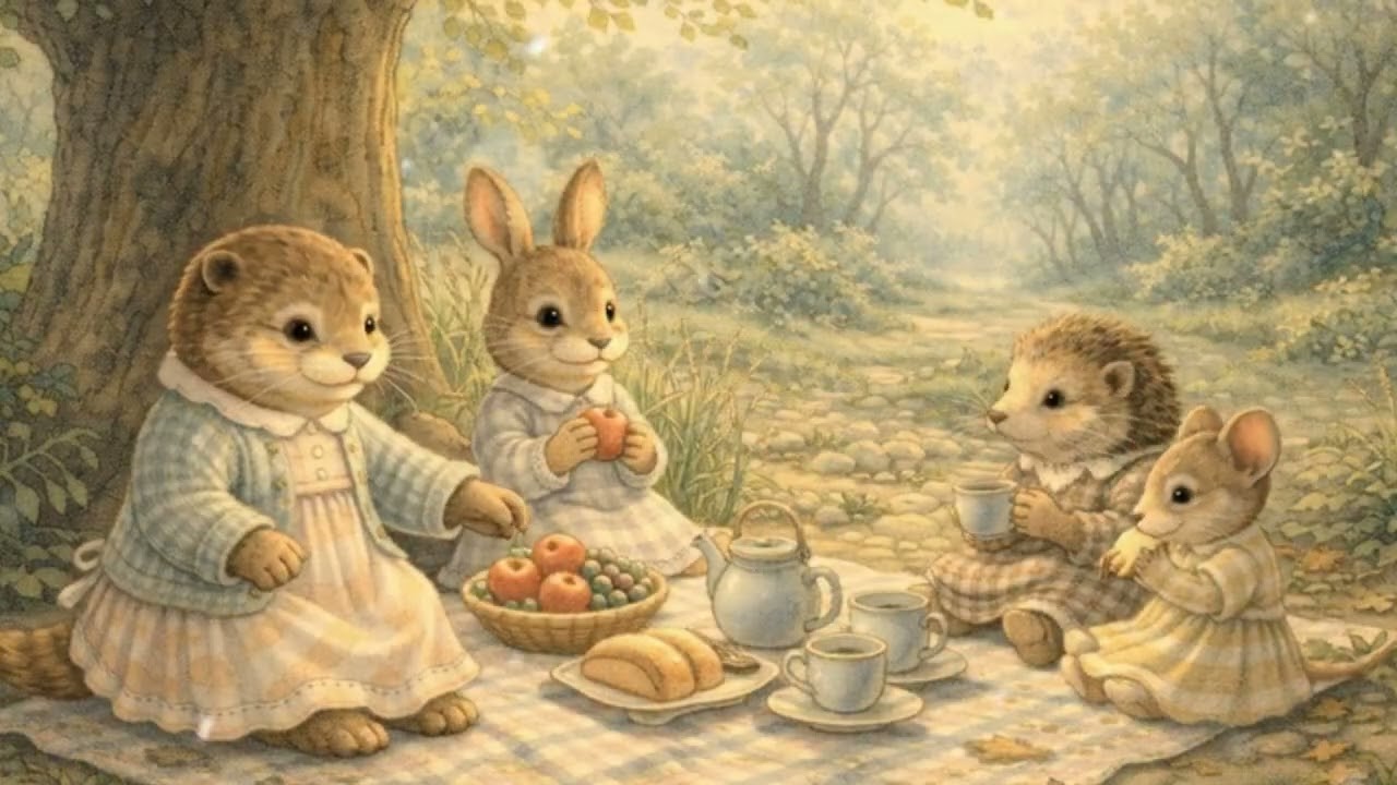 1111✨A Soft Day with Otter & Friends 🦦Warm Light for Creative Minds Calm Music for Soft Focus