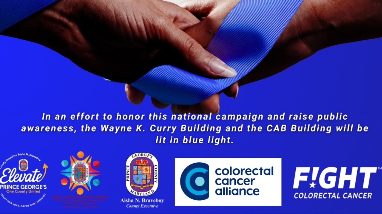 Prince George’s County Honors Colorectal Cancer Survivors with Lighting Ceremony