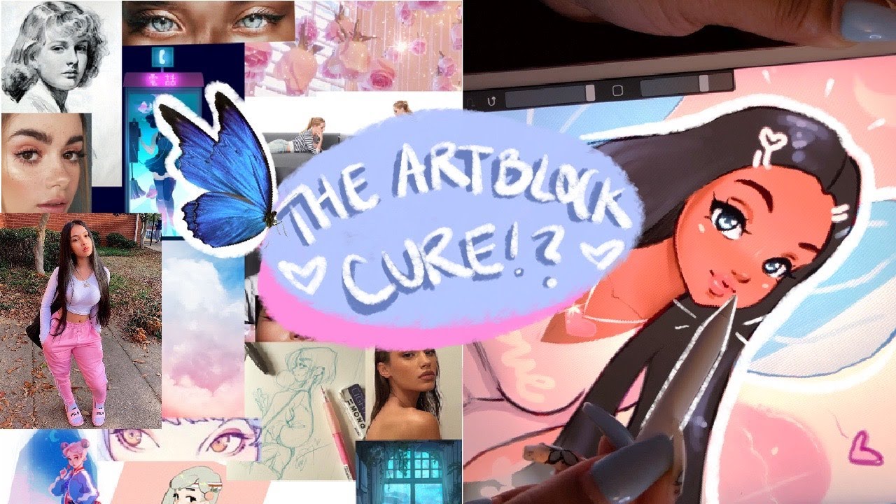 How to DRAW AMAZING PICTURES and CURE ARTBLOCK + Creating My Butterfly Babe 🦋💕