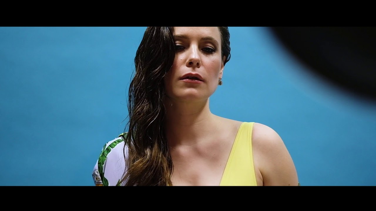 Caroline Dhavernas behind the scenes fashion shoot