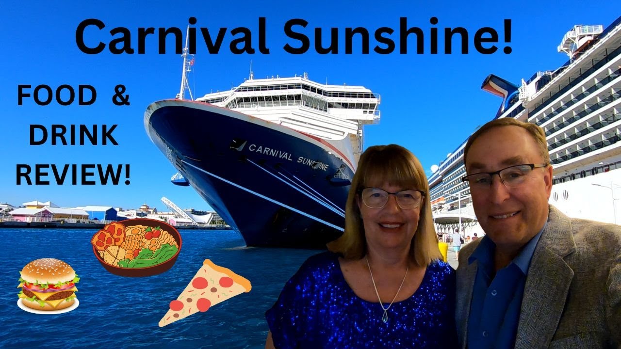 Carnival Sunshine Food & Drink Review! BEST PLACES TO EAT ON THE SHIP! #carnivalcruise