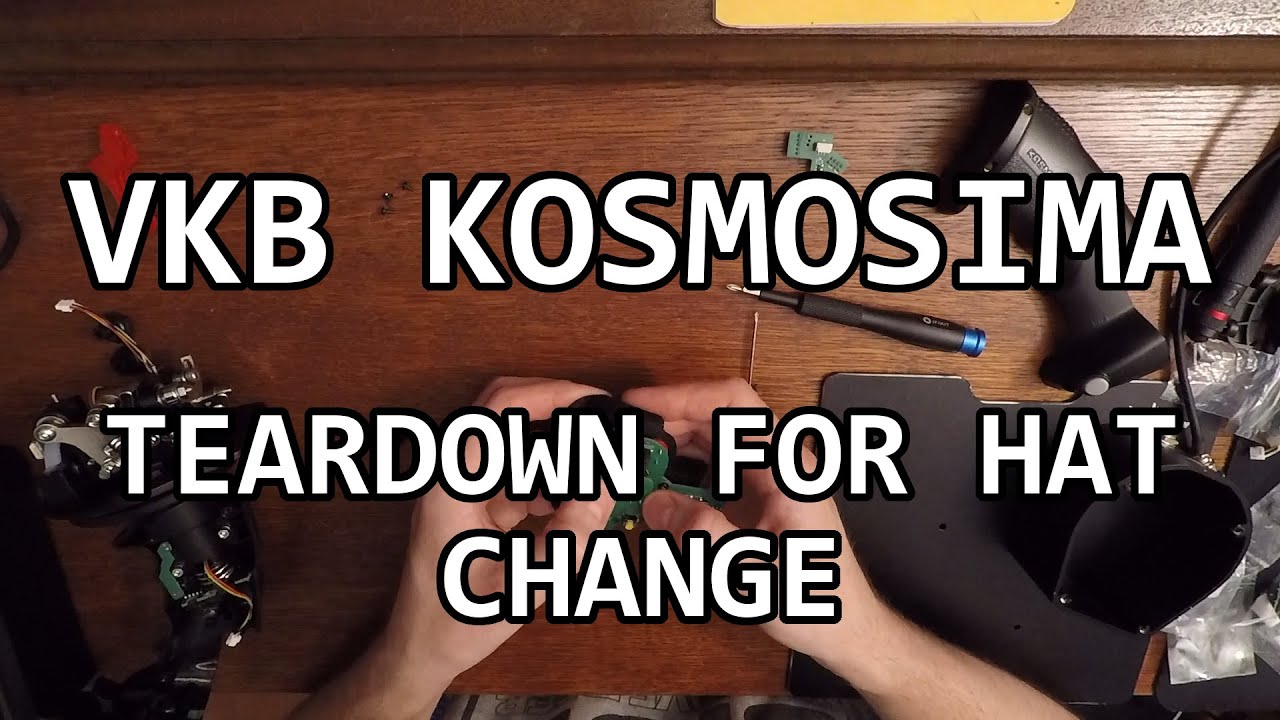 VKB Kosmosima Teardown for Hat Change (also Gladiator NXT)