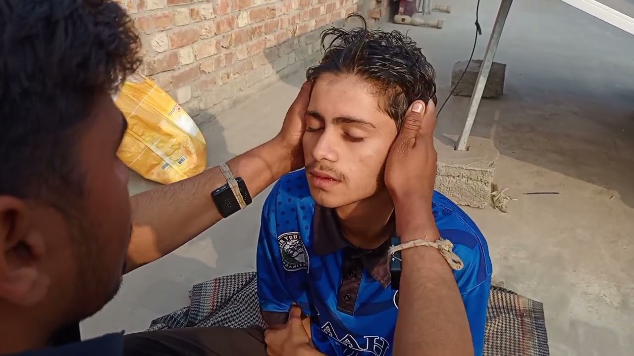 Smooth Head Massage by Mr Billu Barber | Stress Relief Techniques #asmr #usa 