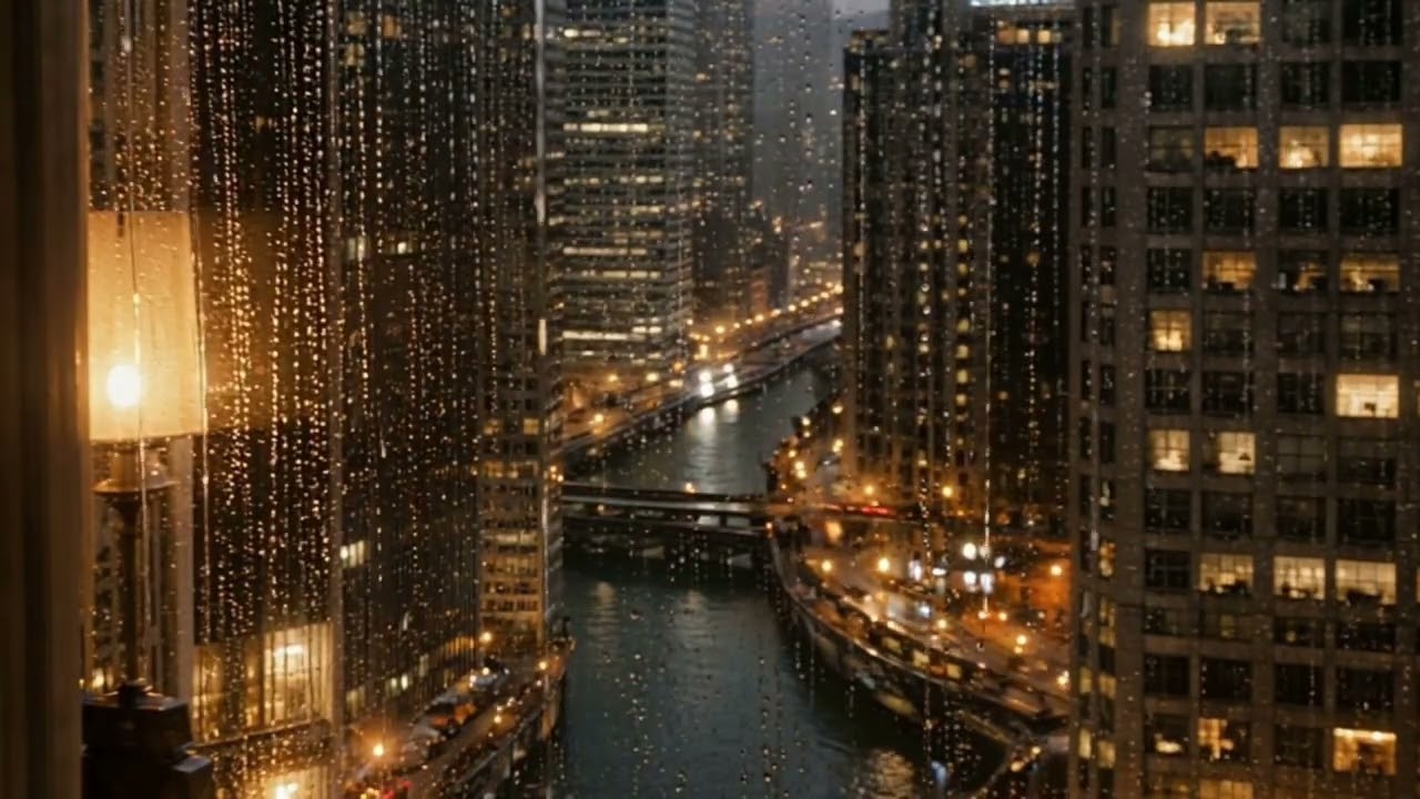 Gentle City Rain at Night | Deep Sleep & Relaxation 