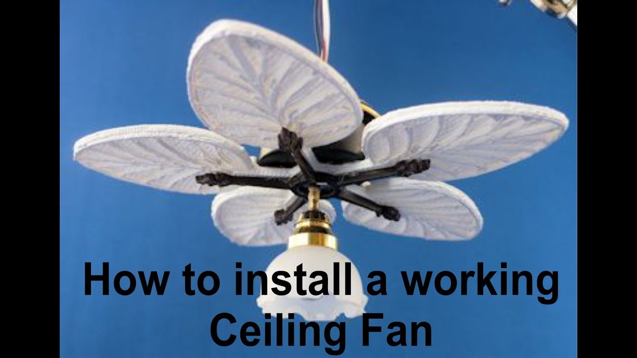 Miniature Working Ceiling Fan for Your Dollhouse