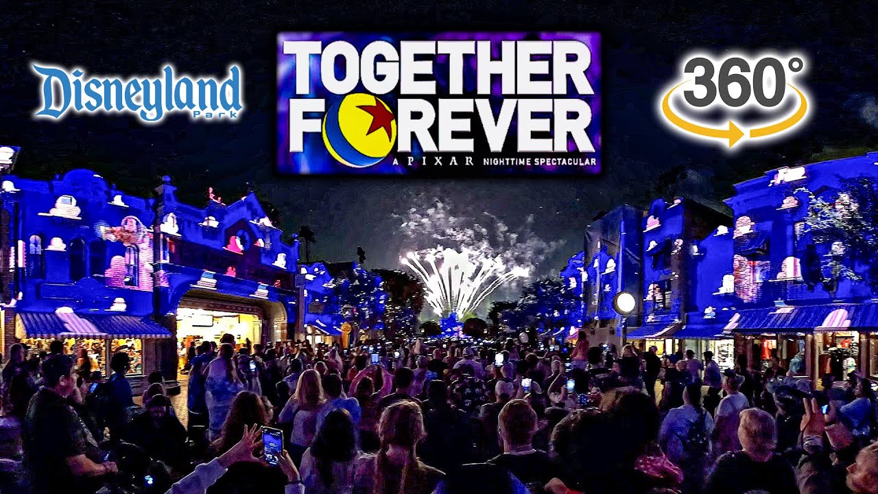 VR 360 Together Forever - A Pixar Nighttime Spectacular Complete Show Disneyland 2024 06 13