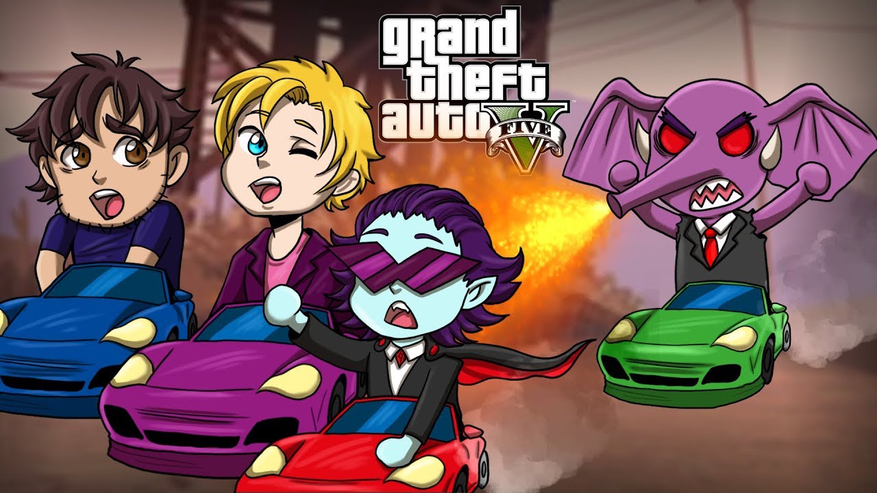«Ярость гориллы в полном разгаре» | Забавные моменты из GTA V Tiny Racers | с Брайсом, Сэттом и Д...