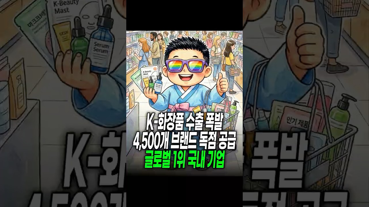 K-화장품 수출 폭발, 4500개 브랜드 독점 공급 글로벌 1위 국내 기업 #화장품 #뷰티 #코스맥스 #에이피알 #아모레퍼시픽