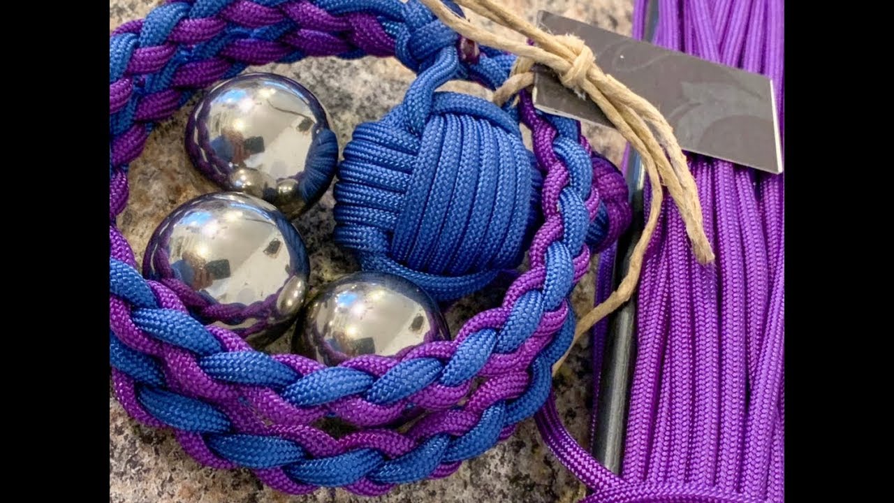 How TO make MONKEY FIST LANYARD, Time Lapse EDIT!