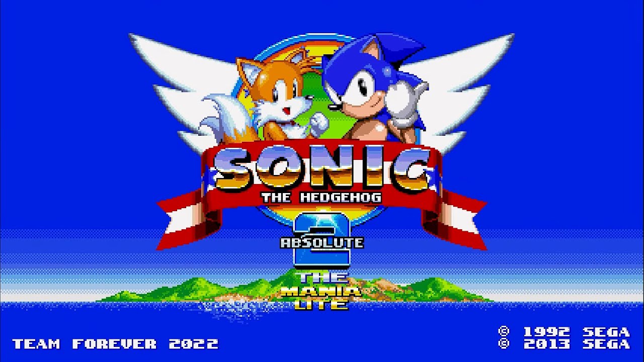 Sonic 2 Absolute: Mania Lite (v2.5) ✪ First Look Gameplay (1080p/60fps)