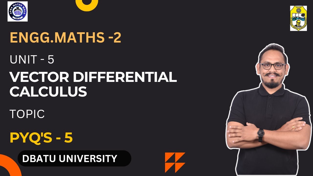 DBATU | M2 | PYQ 5 | Vector differential Equation | Apna Maths Wala - Thakur sir