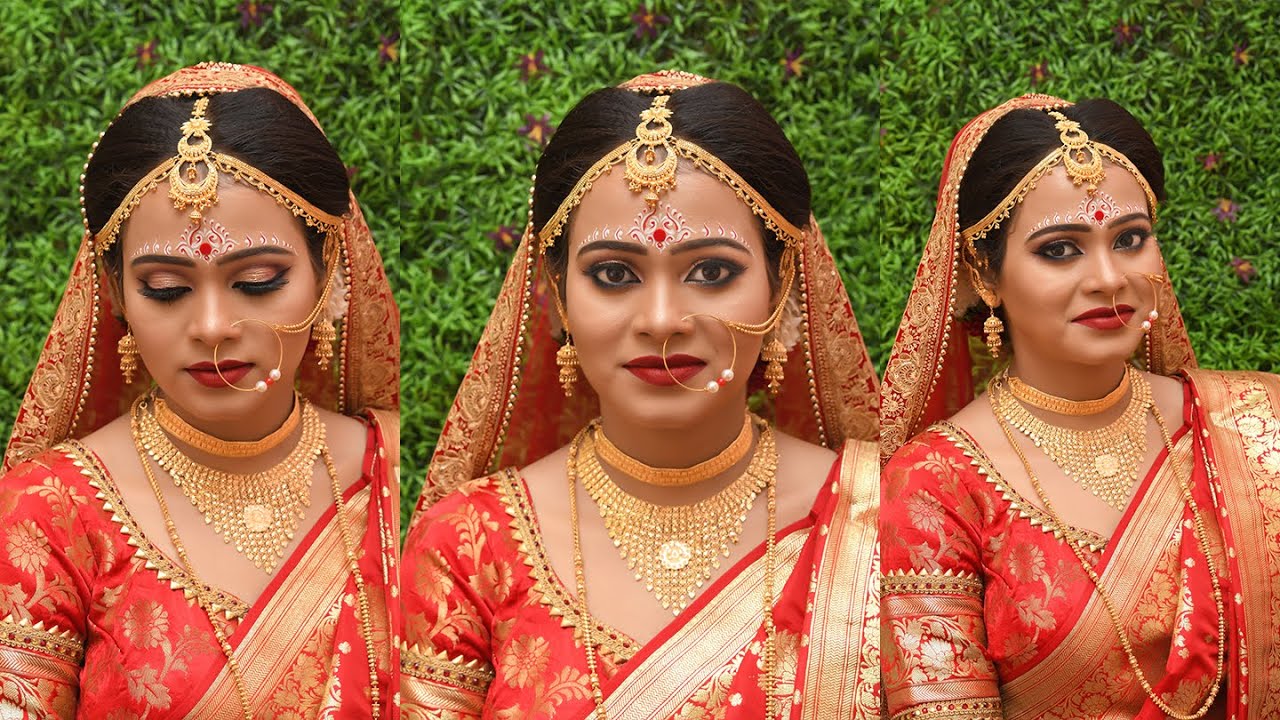 Real Wedding Day Bride- Flawless Makeup by Mousumi Roy
