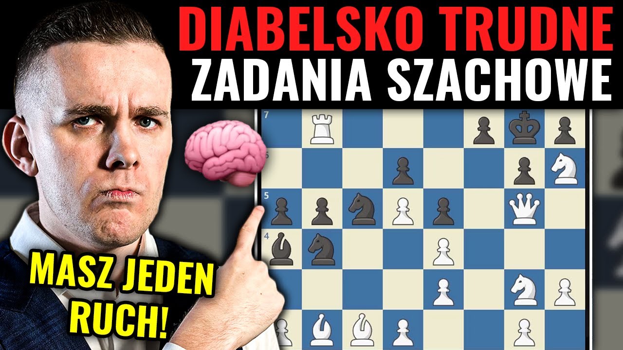 4 najtrudniejsze ZADANIA SZACHOWE 🧠 Dasz radę rozwiązać te szachowe zagadki? | Michał Kanarkiewicz