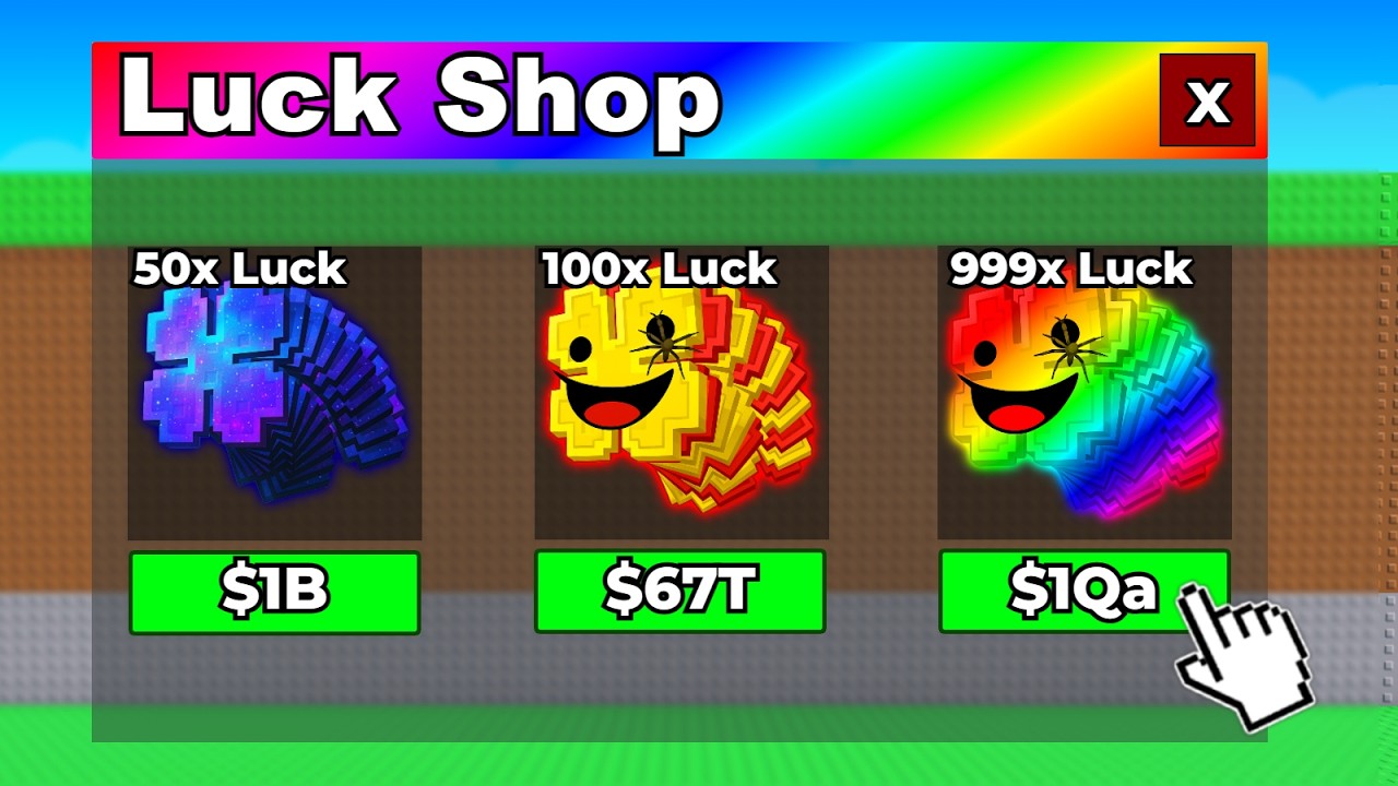 Steal a Brainrot, But You Can BUY CUSTOM LUCK!