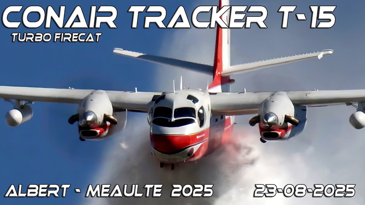 Conair Tracker Turbo Firecat T15 .Le Meeting Aérien International de la Somme d'Albert 2025
