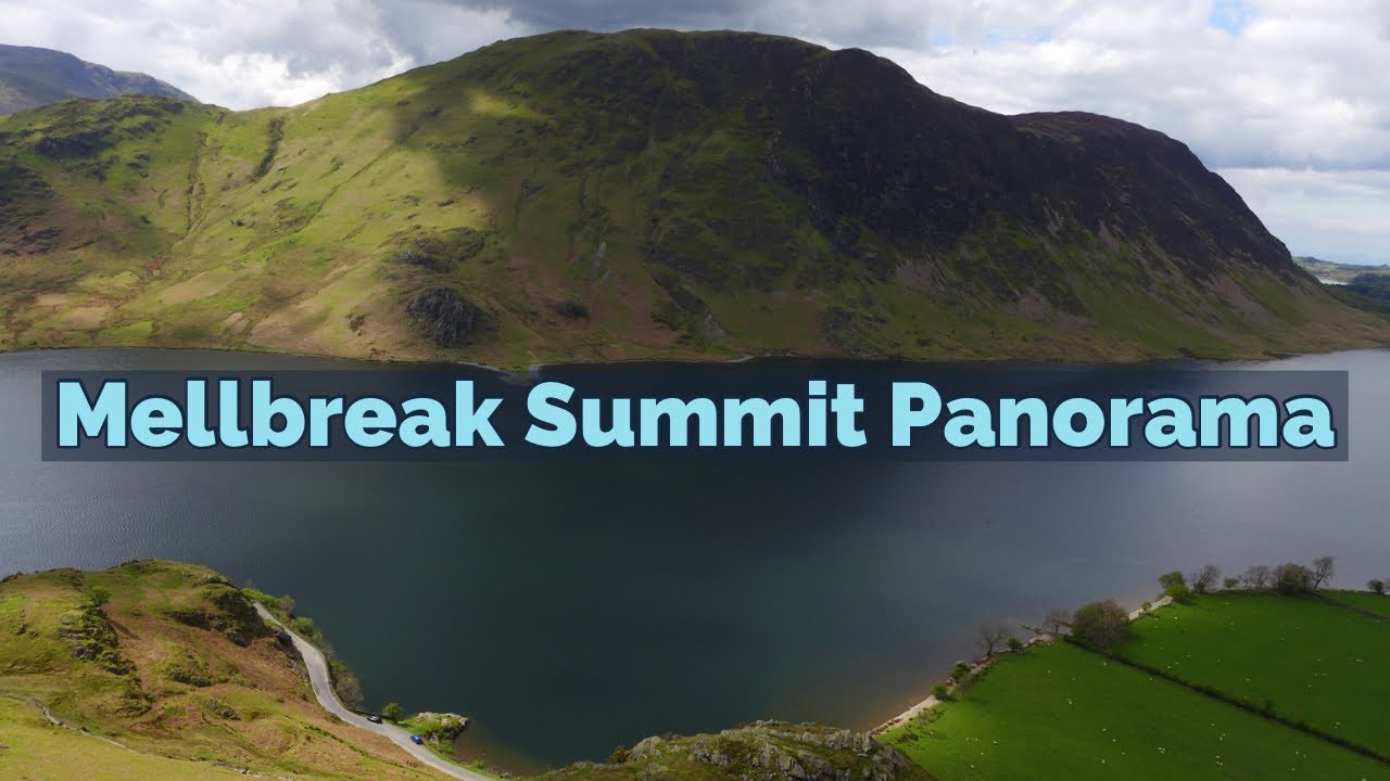 Mellbreak - Fully Labelled Summit View Panorama - Lake District Walks & Hiking