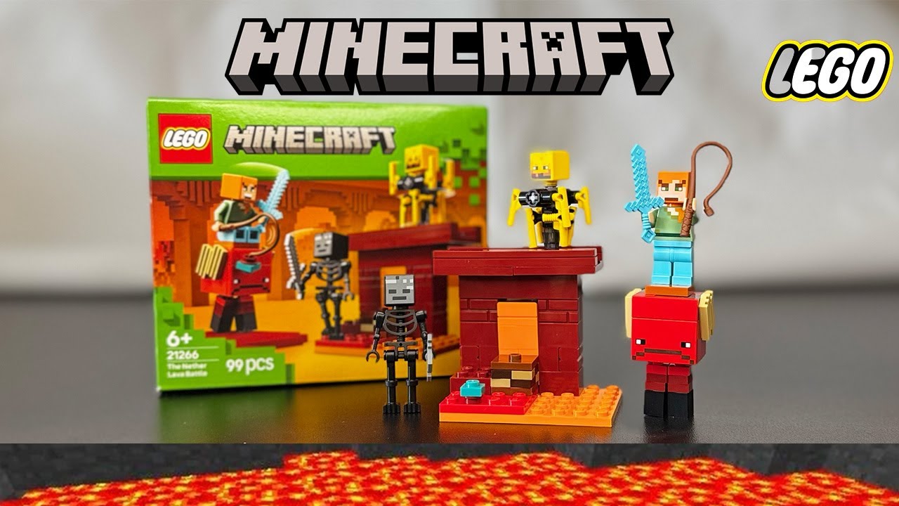 LEGO Minecraft 21266 Build – Survive the Nether Lava Battle! #LEGO #Minecraft #LEGO21266