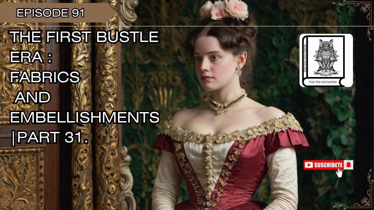 The first bustle era: fabrics and embellishments. #fashionhistory #history #viralvideo #video