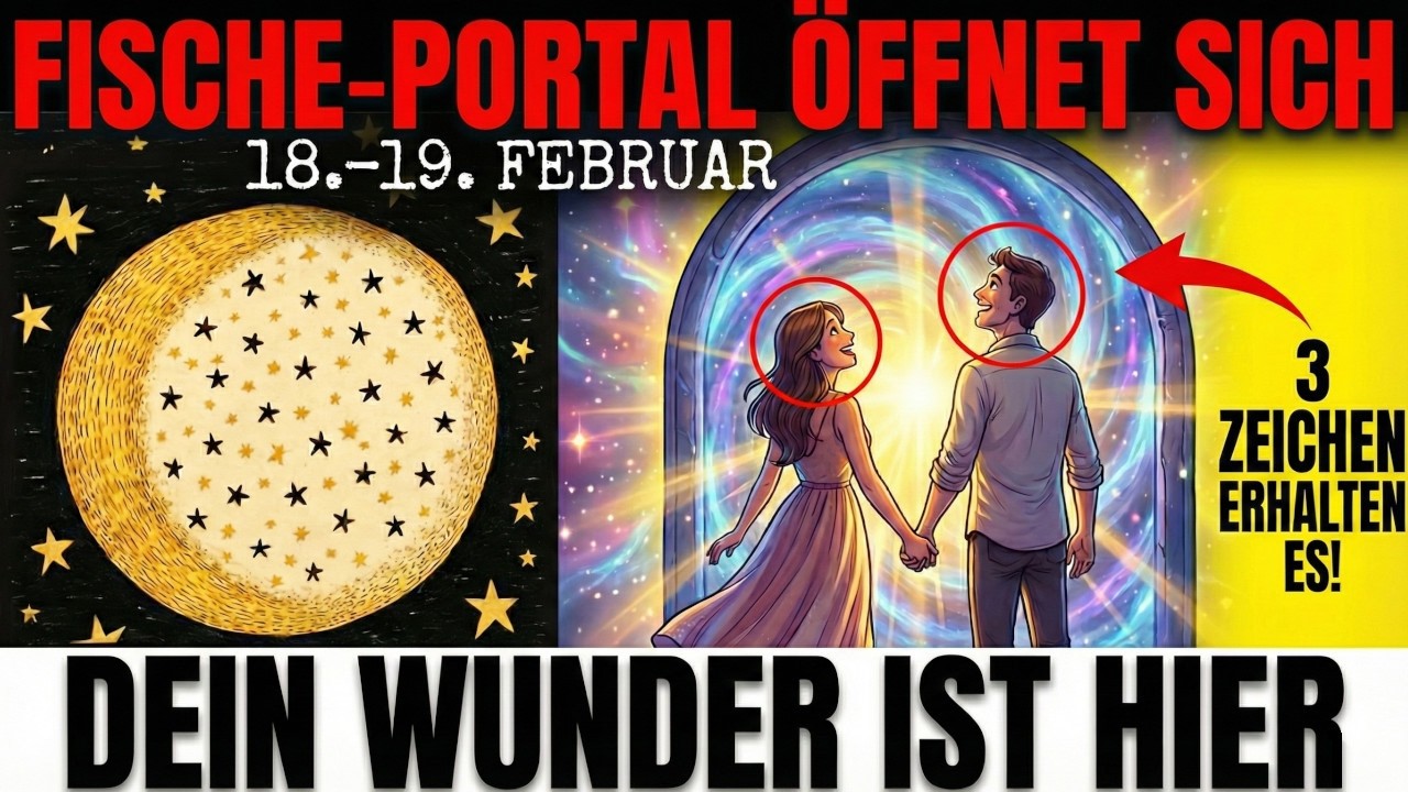 Das FISCHE-PORTAL öffnet sich MORGEN - Dein Herztraum wird wahr (3 Sternzeichen bekommen ihr WUNDER)