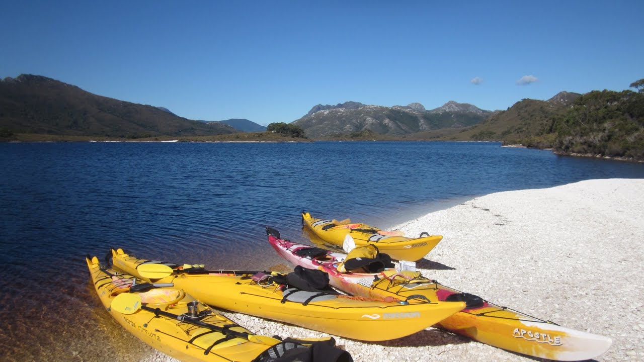Kayaking on  Lake Pedder, Tasmania