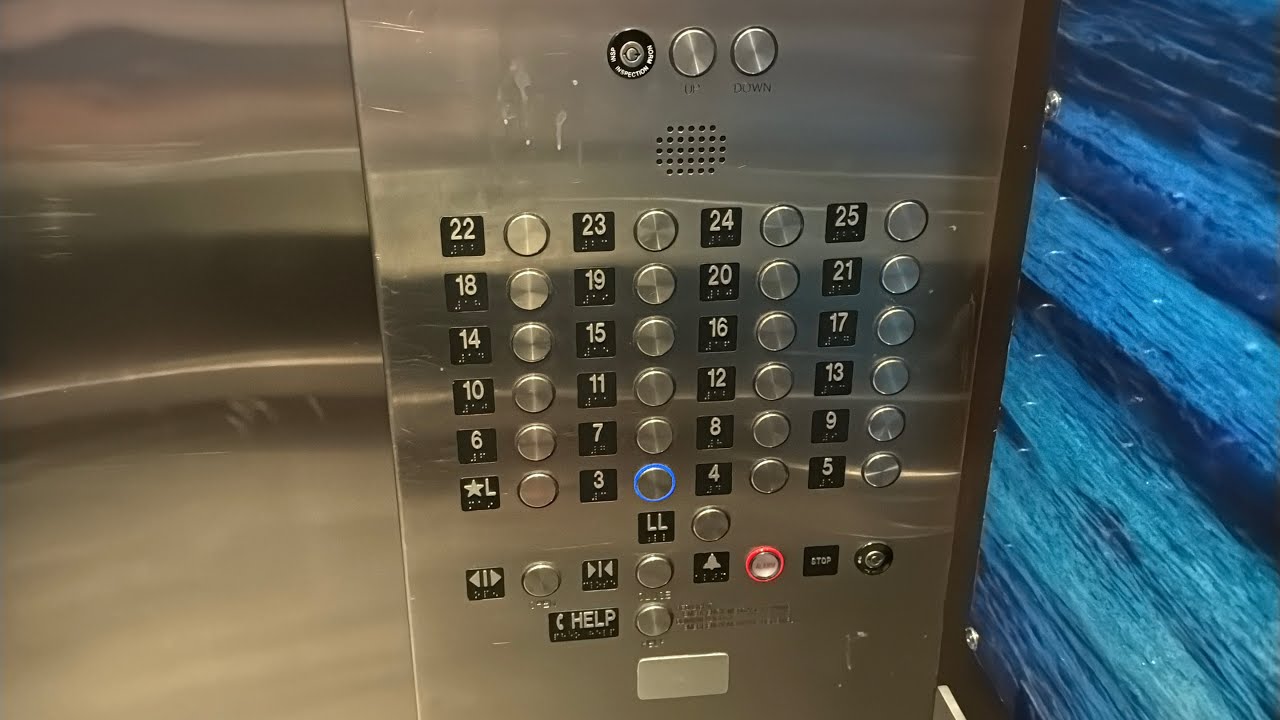 HORRIBLY BUSY Schindler 500A Traction North Tower Elevators | Wyndham Ocean Walk | Daytona Beach, FL