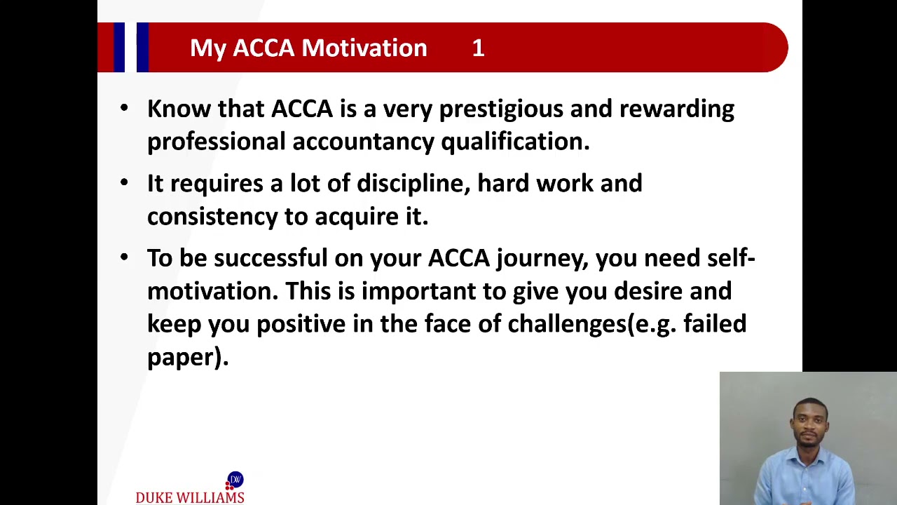 My ACCA Motivation