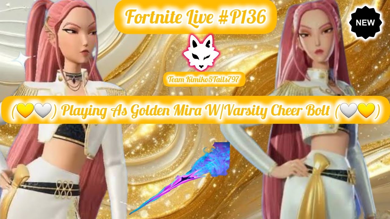 (💛🤍) Playing As Golden Mira W/Varsity Cheer Bolt (🤍💛)