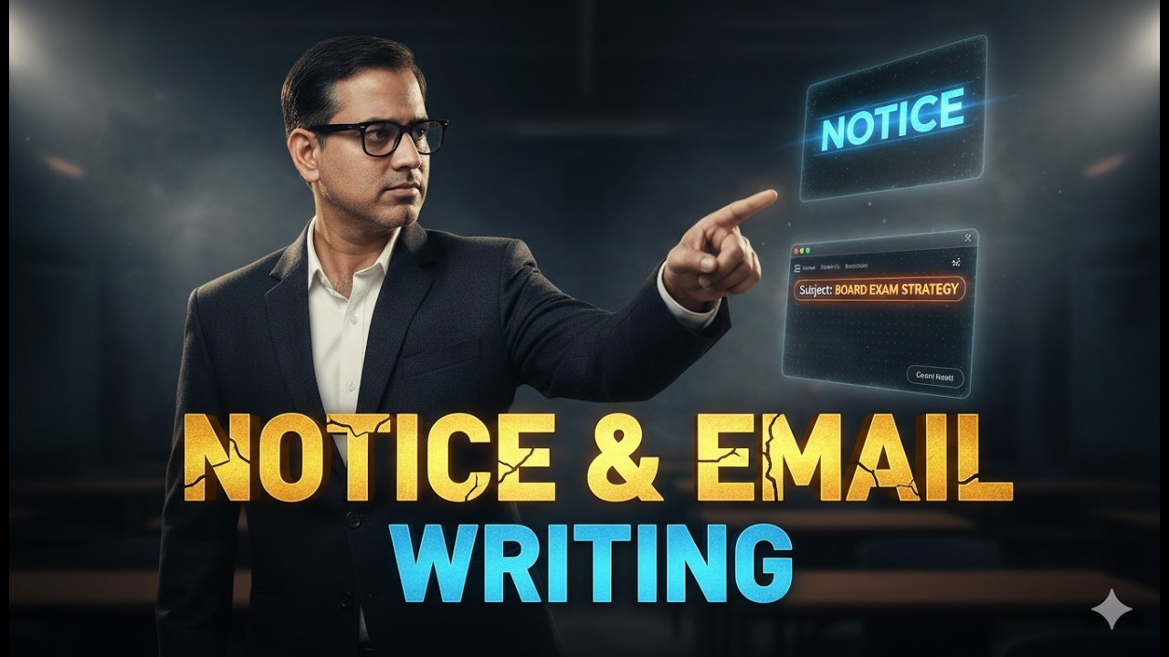 Notice and Email Writing | ICSE Language | ICSE Class 10 | @sirtarunrupani